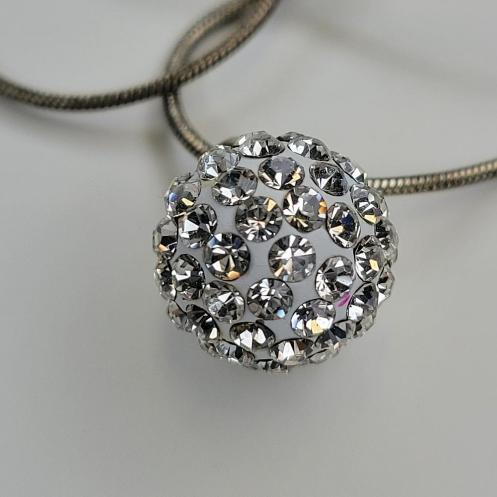 Mini Round Pendant Mini Dome Pendant Necklace